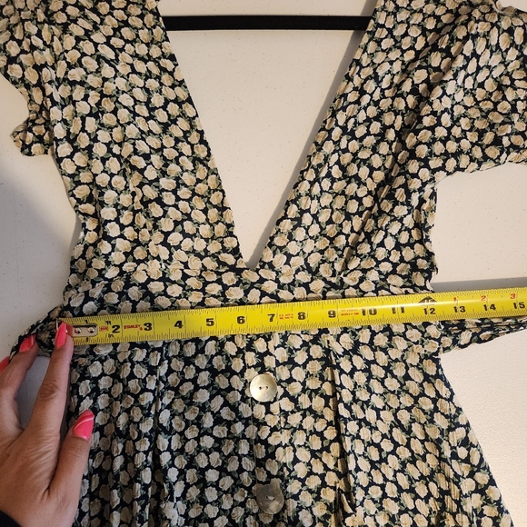 Faithfull The Brand Umbria Mini Dress Floral Print Size 2 XS Summer Beach Femme - Picture 16 of 16